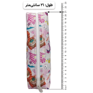 اندازه طول جامدادی فانتزی گربه خندان چرم صنعتی